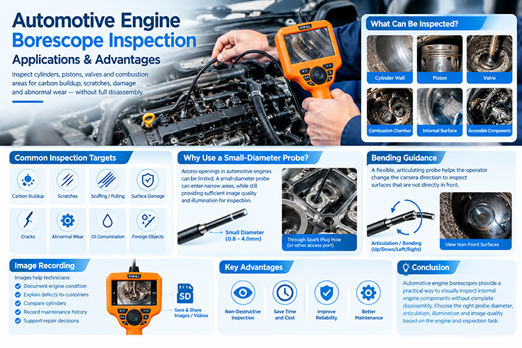 Automotive Engine Borescope Inspection: Applications and Advantages
