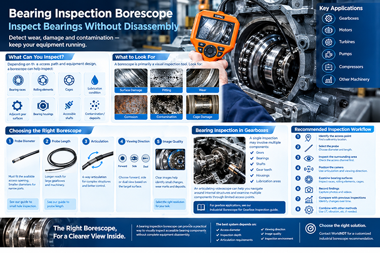 Borescope Inspection for Bearings: How to Inspect Bearings Without Disassembly