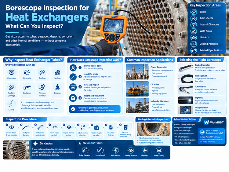 Borescope Inspection for Heat Exchangers: What Can You Inspect?