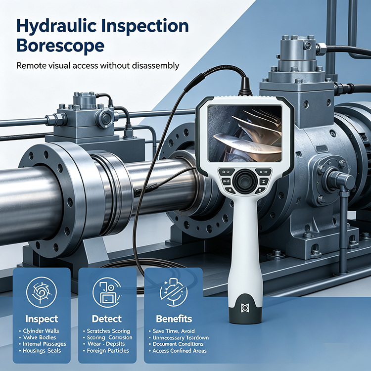 Borescope Inspection for Hydraulic Systems and Components