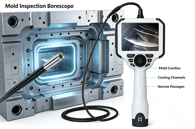 Borescope for Mold Inspection: How to Inspect Internal Cavities and Channels
