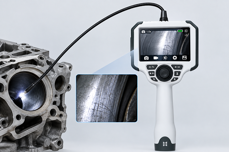 Applications of the Industrial Videoscope in Railway Locomotive and Rolling Stock Inspection